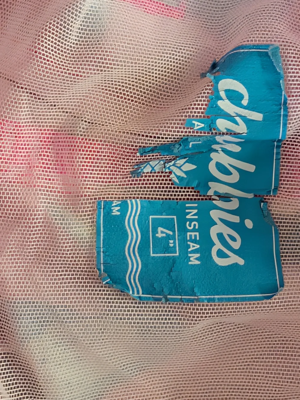 chubbies Pink Toucan Swim Trunks with Blue Bird Print